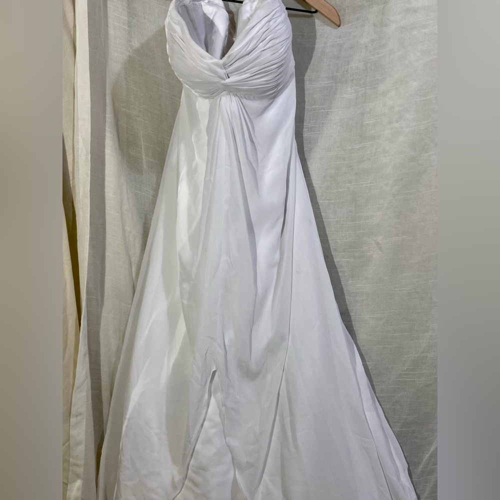 WHITE SPECIAL OCCASION DRESS